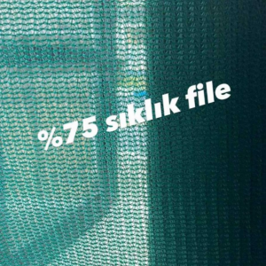 Gölgeleme Tülü & Çit Filesi & İskele Filesi 4x100m %75 Sıklık | UV Dayanıklı File