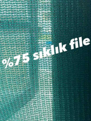 Gölgeleme Tülü & Çit Filesi & İskele Filesi 4x100m %75 Sıklık | UV Dayanıklı File