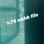 %75 sıklık gölgeleme tülü, çit filesi ve iskele filesi – UV korumalı 4x100 metre file örtü