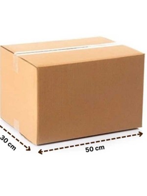 Koli 50x30x30 TSSS Dopel Çift Oluklu Koli | Dayanıklı ve Güçlü Ambalaj Çözümü