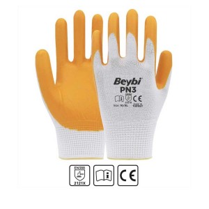 Beybi Pn3 Nitril Eldiven - Sarı