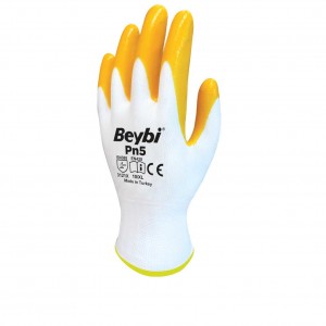 Beybi Pn5 Nitril Eldiven - Sarı
