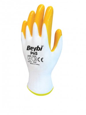 Beybi Pn5 Nitril Eldiven - Sarı